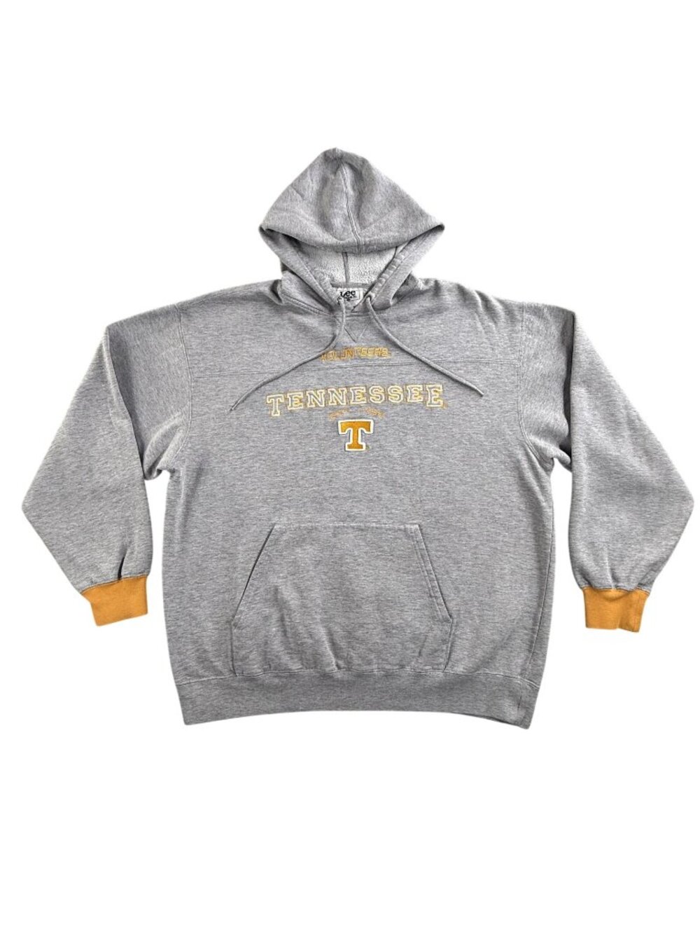 Vintage Tennessee Volunteers Hoodie Mens Large Gray NCAA Football Lee Sport 90s